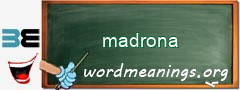 WordMeaning blackboard for madrona